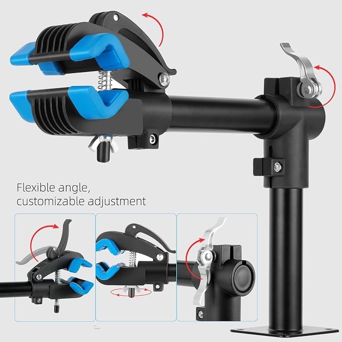 Urban Deco Bike Repair Stand Bench Mount Bike Stand Wall Mounted Bike Work Stand Bicycles Maintenance Rack Bike Clamp for Road Mountain Bike,Road Bike
