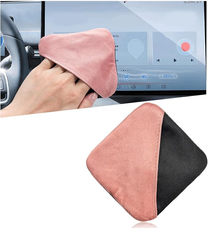 Ohleats Car Screen Cleaner, Microfiber Cleaning Pad | Lint-Free & Scratch-Safe, Glove-Style Wear, Wet/Dry Dual-Use, Foldable Portable, For Car/Phone/Tablet/Laptop/TV