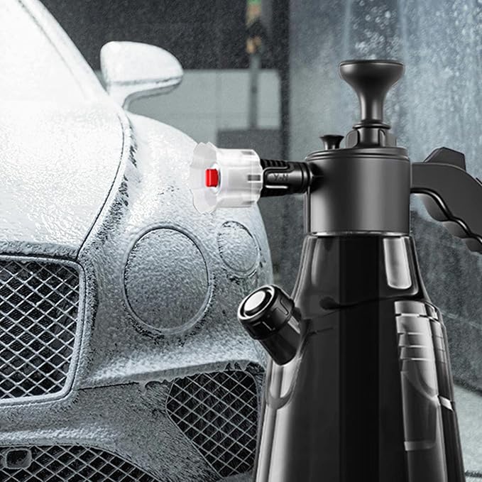 Car Foam Sprayer 2Liters Snow Foam Sprayer Pumps Action Pressure Washing Bottles for Garden Watering Hand Pressurized Cannons
