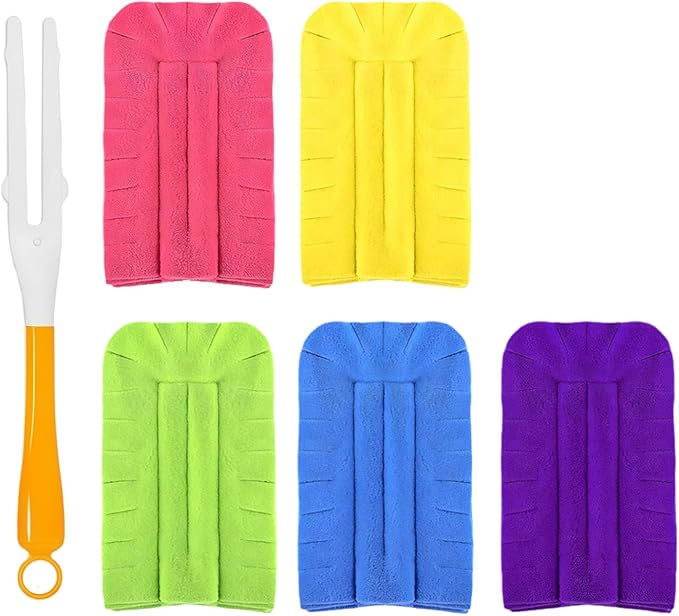 Washable Dusting Set Complete Rotation for Every Marks Needs on Surfaces Floors Household Supplies
