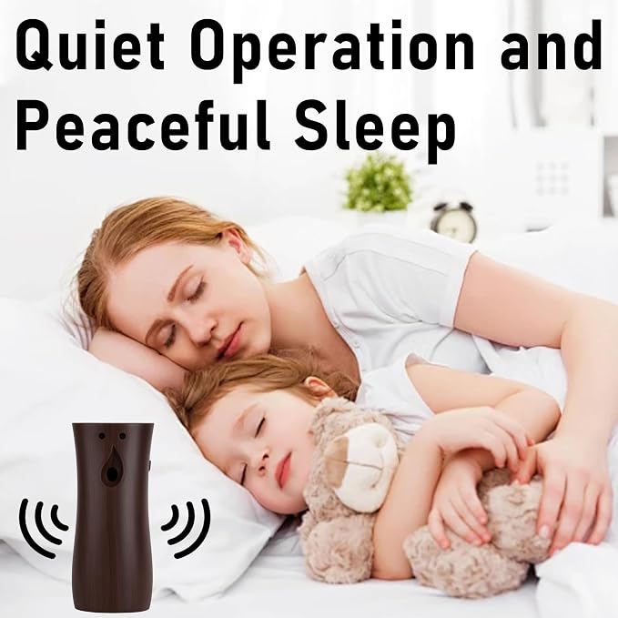 Automatic Air Freshener Spray Dispenser with Remote Control 2-Pack, Wood