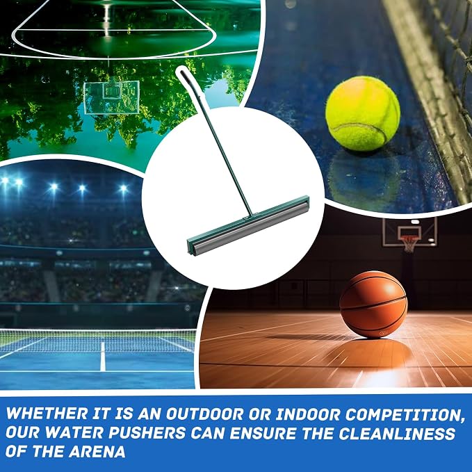 Suclain 36 Inch Tennis Court Squeegee PVA Foam Sponge Roller Lightweight Removes Water Quickly Clear Floors Tool for Tennis Basketball Sports Courts Garages