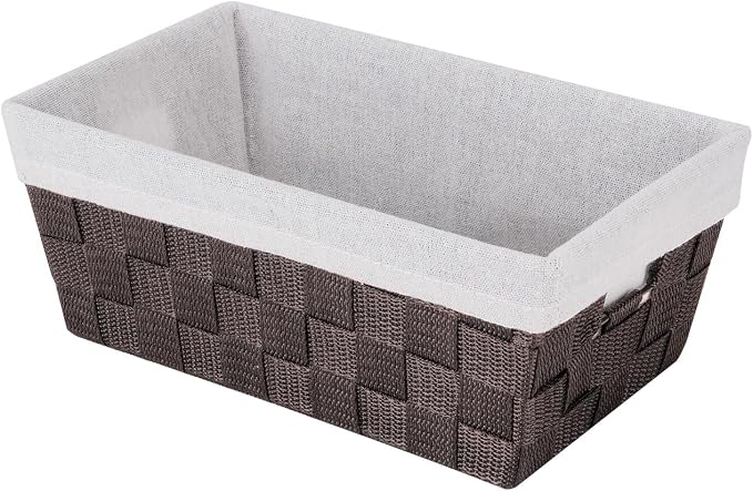 Whitmor Woven Strap Small Tote w/ Liner