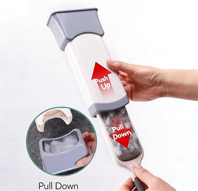 Generic Reusable Double - Sided Lint Remover Brush, Self - Cleaning Design for Clothes, Sofa, Car Seats
