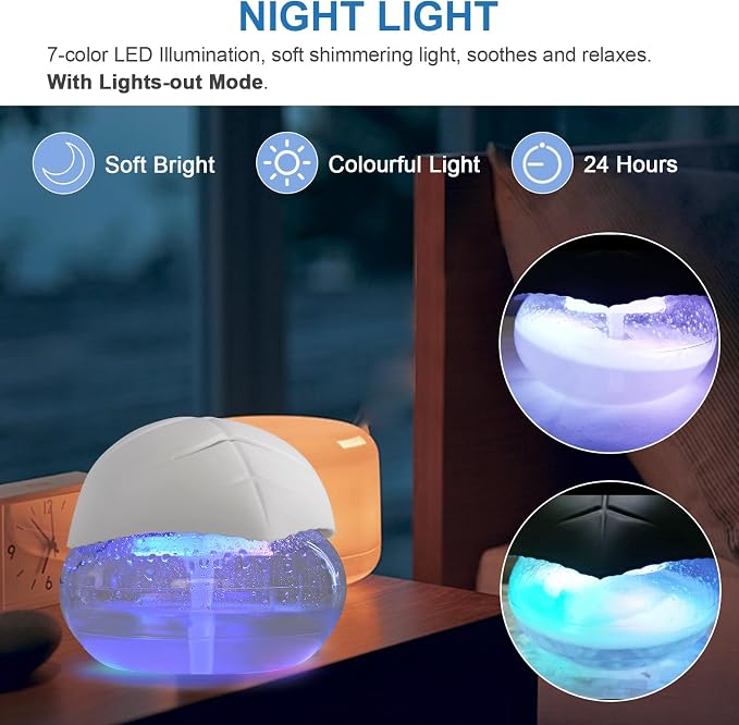 air Washer Aroma Diffuser, Essential Oils Aroma Fresher for Home, Office, Bedroom, Warehouse, Gift(White)