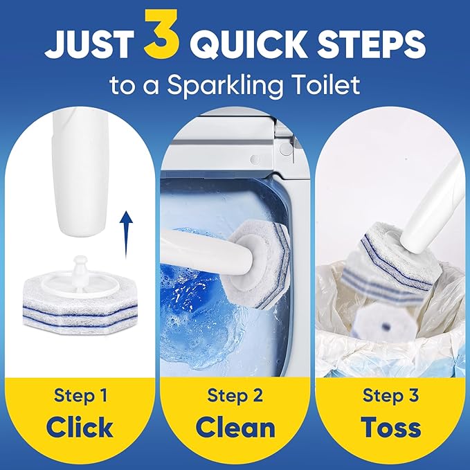 90Ct Aromative Toilet Brush Refills, Toilet Bowl Cleaner Refills, 3 Scents