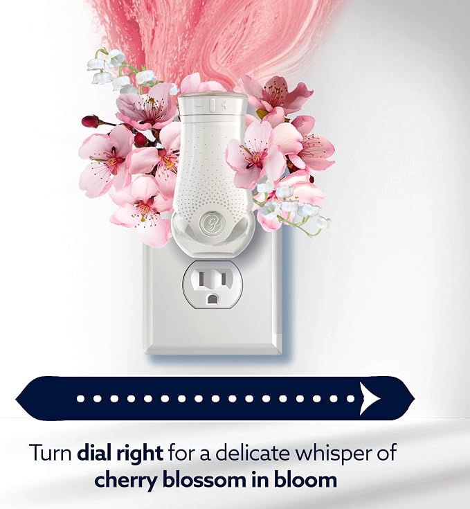 Glade PlugIns with CustomScent Technology, Eucalyptus & Waterlily, 1 Warmer + 2 Refills and Glade PlugIns Refills, Melon & Cherry Blossom, 5 Refills