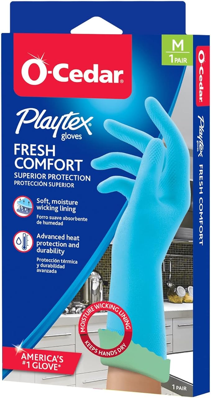PLAYTEX Fresh Comfort Medium Gloves, 1 CT (Pack of 4)