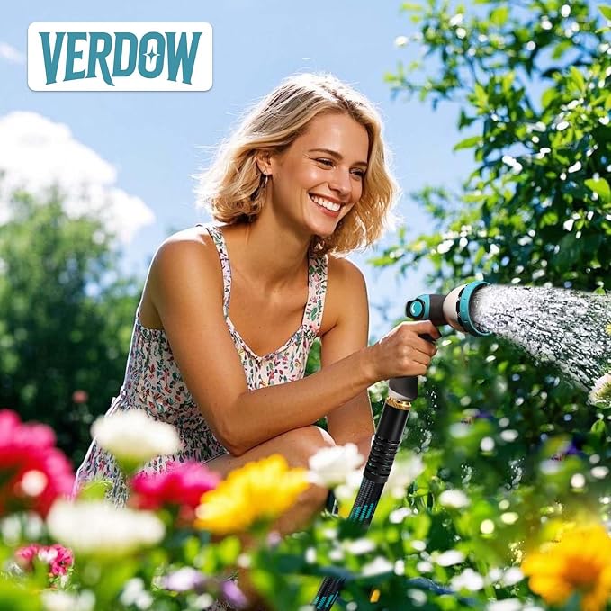 5FT Garden Hose No-Leak Lightweight Flexible Water Hose for RV Balcony | Lightweight. Rust-resistant. Leak-proof. Anti-kink. For RVs, balconies, bathrooms, or extending reach.