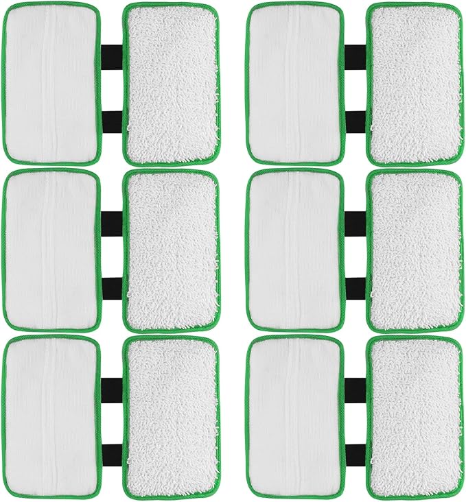 Replacement Pads Refill for Shark Sonic Duo Hardwood Floor Cleaner KD450W | KD400W, SP1000, ZZ500, ZZ510 Microfiber Scrubing Carpet Pad, Hardwood Floor Cleaning Pads, Washable & Reusable (6 Pack）