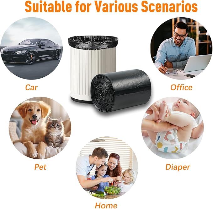 O2frepak 45gal Black Trash Bags 20ct 100x120cm Tear Resistant Scented | Kitchen Tall Reinforced Leakproof Garbage Bags