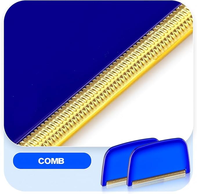 Boao 4 Pieces Sweater Combs to Remove Pilling Sweater Defuzzer,Classic | Multi-Fabric Sweater Comb, Wool Cotton Pilling Remover, Remove Fuzz and Bobbles from Clothes Coats Blankets