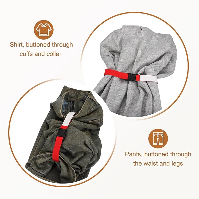 uxcell 4 Pcs Laundry Strap with Buckle, Multipurpose Laundry Strap Replacement Wash Care Utility Household Cleaning Loop Athletics Accessories Tools Storage, Orange