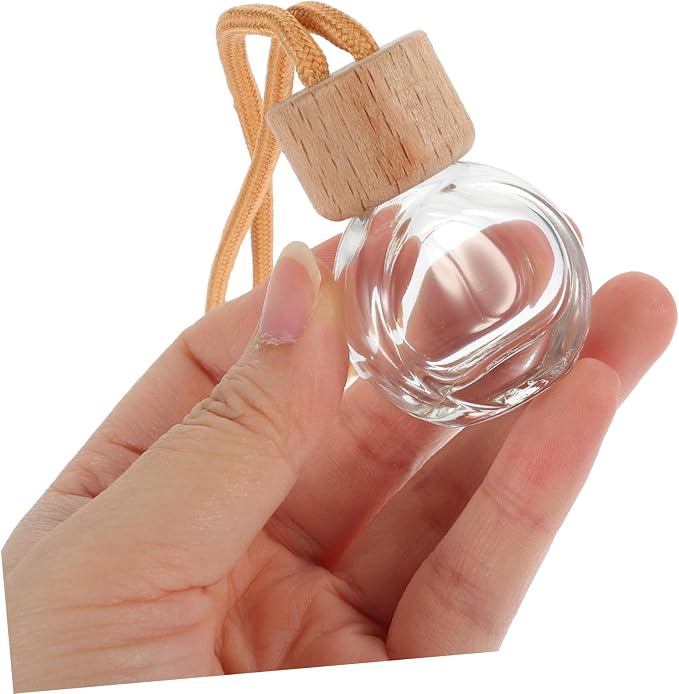Cabilock 10pcs Car Perfume Bottles Empty Hanging Diffuser Pendants Air Freshener Car Accessories for Home Decor