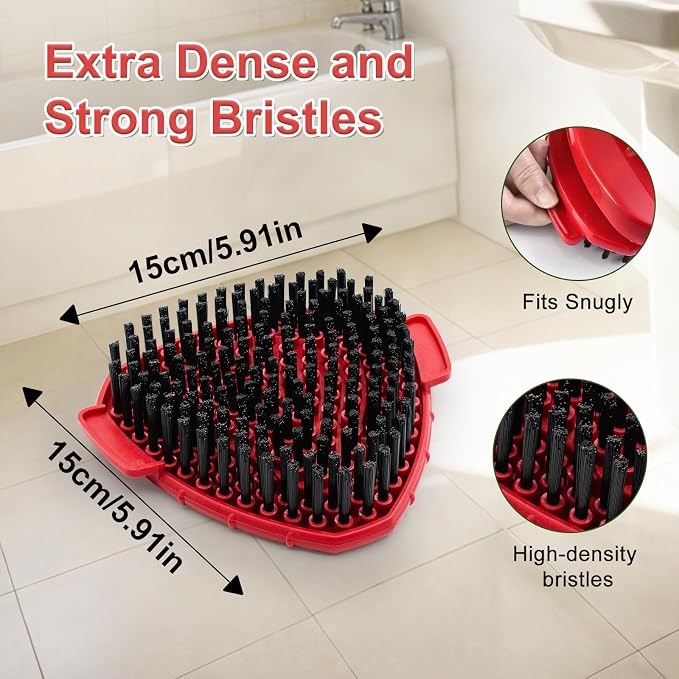 Mop Handle & Mop Base & Scrub Brush Set for Ocedar, Mop Handle for O Cedar, Spin Mop Replacement Handle for Ocedar, 30" to 58" Mops Handles for Cedar Spin Mops & H2pro Flat Mop, Mop Base & Scrub Brush