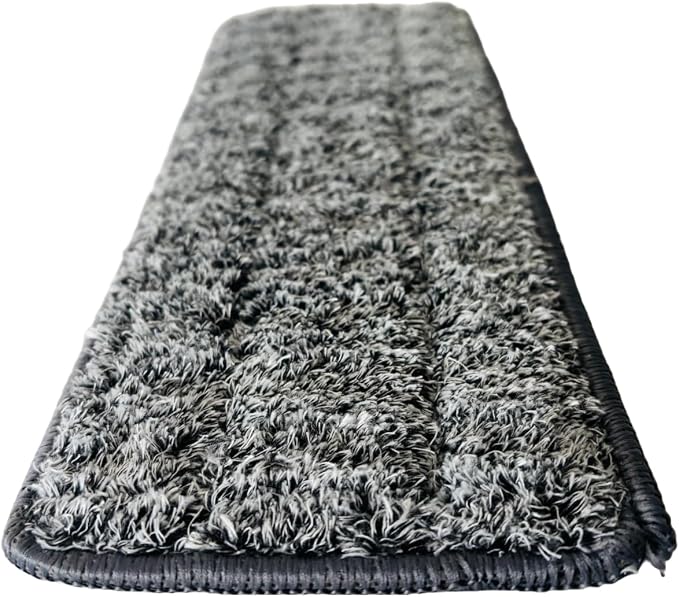 18 Pack Flat Mop Pads, 13" X 4.9" Flat Mop Microfiber Mop Head/Refill/Pad, Washable Squeeze Cleaning Mop Pads Replacement Heads - Grey | Reusable Cleaning Pads for Efficient Everyday Floor Cleaning