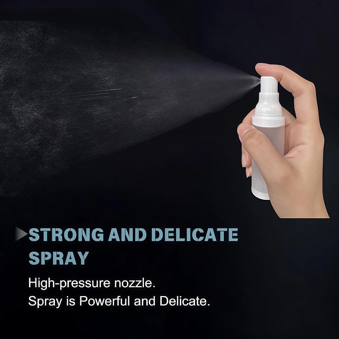360° Angle Work Small Spray Bottle 1.7oz Travel Size Spray Bottle | Refillable Leak Proof Mini Travel Bottles TSA Approved For Perfume Toner Hair spray Facial Moisturizing | 1.7oz/50ml, 4pack