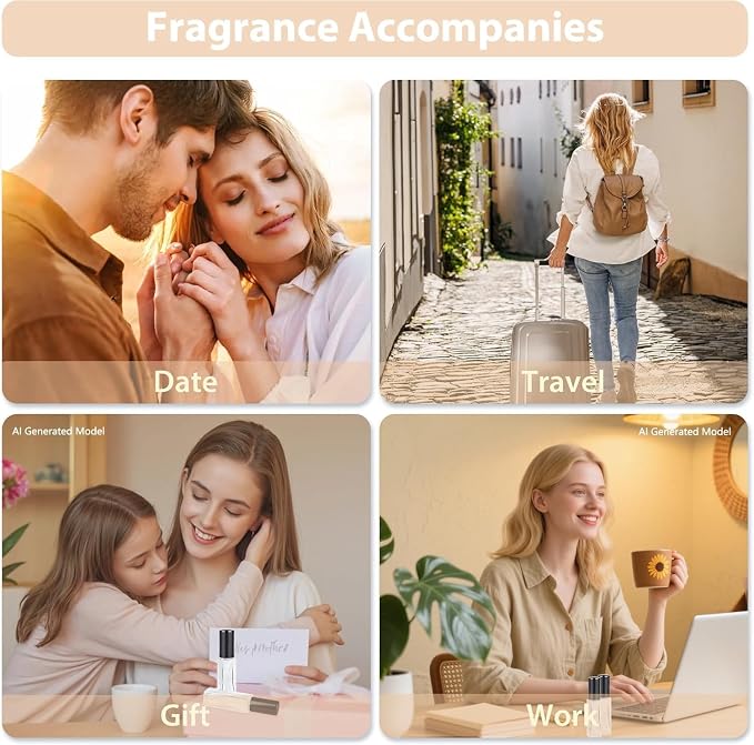 Perfume Travel Refillable Atomizer, 3 Pack 10ml Leak Proof Refillable Perfume Bottle for Air Travel, Purse and Business Trips, Glass Atomizer Sprayer for Cologne with Funnel & Pipette