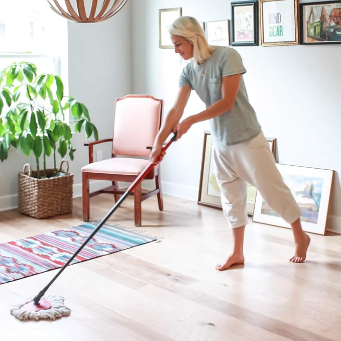 Spin Mop Replacement Heads Microfiber Mop Refills Replace Head Safe for Cleaning All Hard-surfaced Floors (White 3)