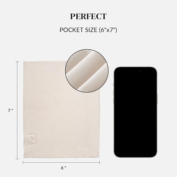 Payne Glasses 6 Pack Microfiber Cleaning Cloth for Glasses | Ultra Soft Lens Cleaning Cloth for Eyeglasses, Sunglasses, Camera Lenses, Screens, iPhone, iPad - Lint-Free & Scratch-Free