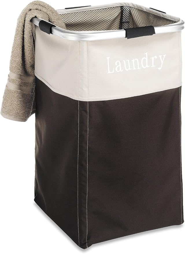 Whitmor Easy Care Laundry Hamper - Espresso