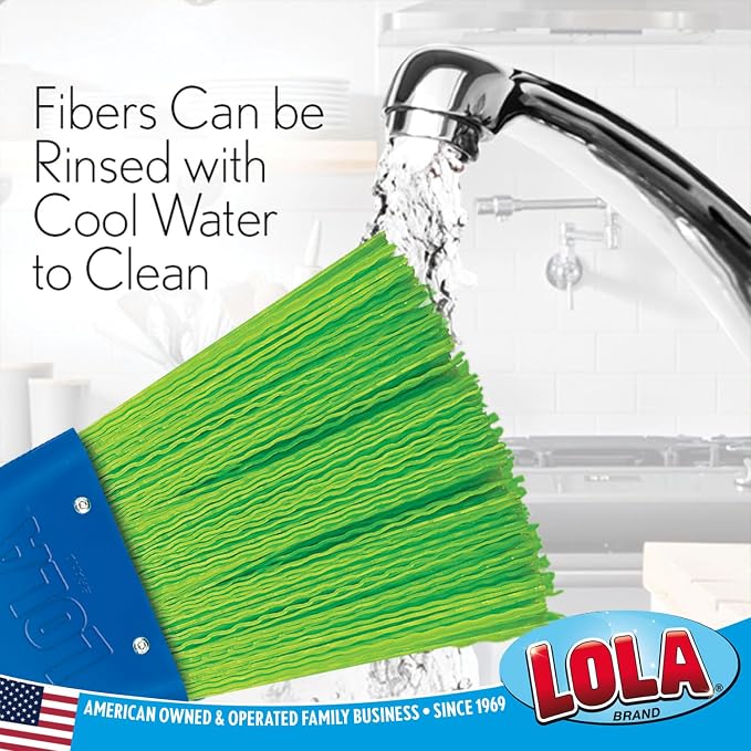 LOLA Whisk Broom, Hand Brush, 72 Pack Durable Bristles, Whisks Away Dirt & Debris, Compact, Hang Hole for Easy Storage, Indoor/Outdoor