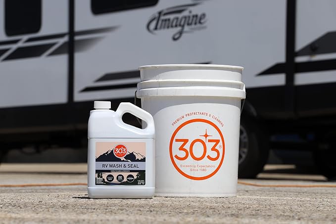 303 RV Wash & Seal, 1 Gallon | pH-neutral wash that cleans, shines, and leaves a streak-free finish on RVs and campers.