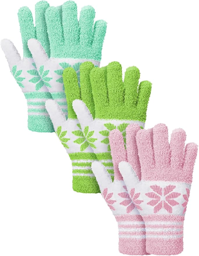 Patelai 3 Pairs Microfiber Dusting Gloves for Plants Leaf, Small | Gray, Orange, Brown,Plant Cleaning Gloves, Reusable Washable Gloves,House Furniture Blinds Dusting