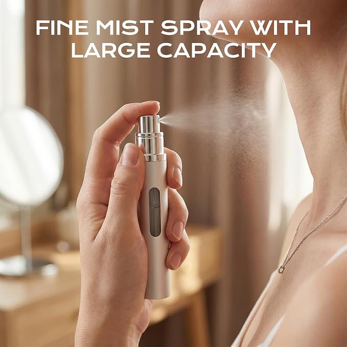 Perfume Travel Refillable, Bottom Filling Fragrances atomizer sprayer | 3PCS 10ml travel bottle for perfumes, Mini Cologne Dispenser,Portable Sprayer, Perfect Travel Size Essentials for Men & Women
