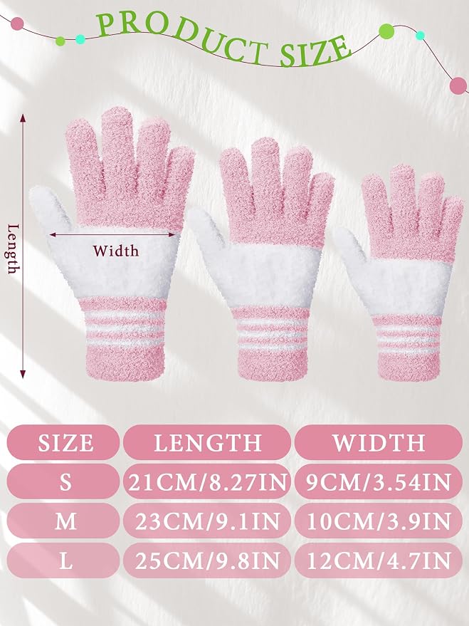 Patelai 3 Pairs Microfiber Dusting Gloves for Plants Leaf, Large | Yellow, Blue, Pink, White,Plant Cleaning Gloves, Reusable Washable Gloves,House Furniture Blinds Dusting