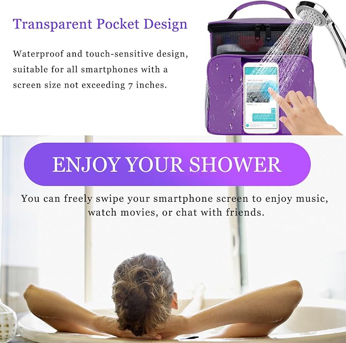 Dorm Room Essentials for College Students Girls Boys Guys, Shower Caddy | Travel Essentials Hanging Toiletry Bags for Traveling Women Men,Mesh Shower Caddies Portable for Camping,Gifts for Christmas