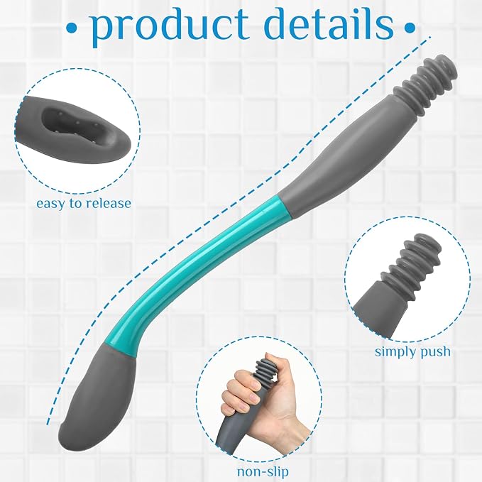 Lallisa 4 Pcs Toilet Aid Set for Wiping Include Long Handle Butt Wiper Shower Brush Portable Bidet and a Storage Bag Comfort Self Wipe Bathroom Tool for Disabled Elderly Pregnant Physically Challenged | Bottom Wiper for Elderly Disabled Pregnant, Self ...