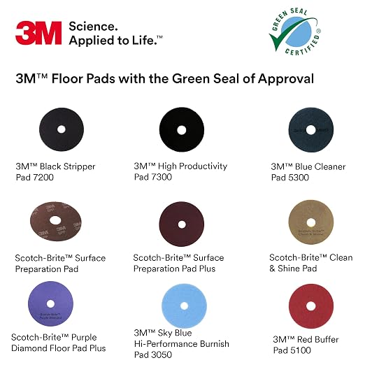 3M Red Buffer Pad 5100, 21 in