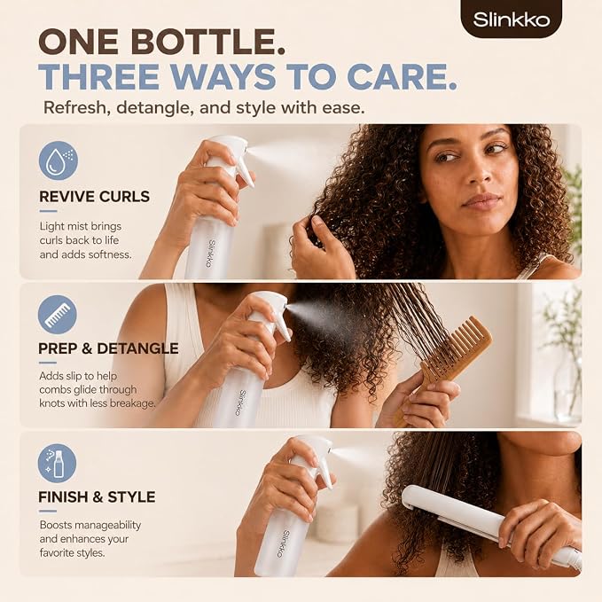 Continuous Spray Bottle for Hair - 150ml Matte White Ultra Fine Continuous Mist Spray Bottle - Refillable Mini Water Spray Bottle for Hair Salon Styling & Plant Misters for Inside