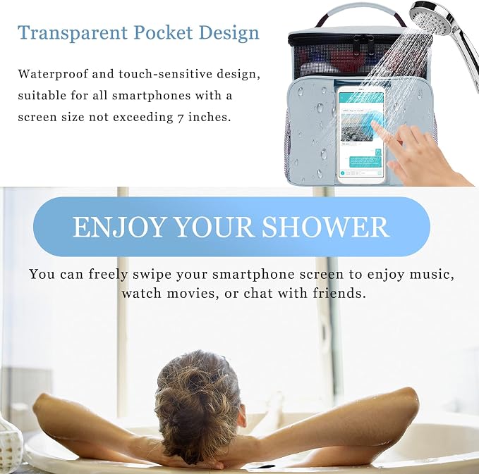 Dorm Room Essentials for College Students Girls Boys Guys, Shower Caddy | Travel Essentials Hanging Toiletry Bags for Traveling Women Men,Mesh Shower Caddies Portable for Camping,Gifts for Christmas