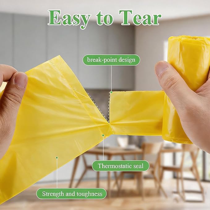 3 Gallon Small Trash Bags Bathroom - Colorful With Handles Mini Garbage Bags 100 Count Biodegradable Unscented 12 Liter Little Wastebasket Liners Kitchen Car Office Strong Thick Bulk Vincereon