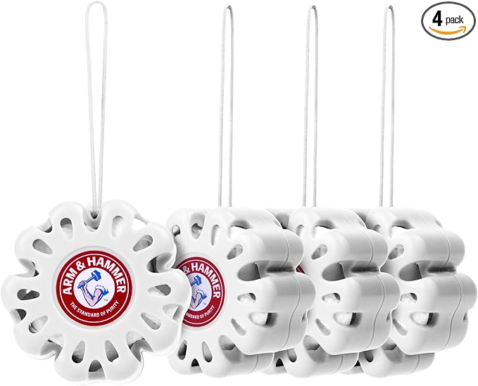 Arm & Hammer OdorBusterz ShapeMATE™, White Linen Flower, 4 Count – Decorative Odor Eliminator for Small Spaces