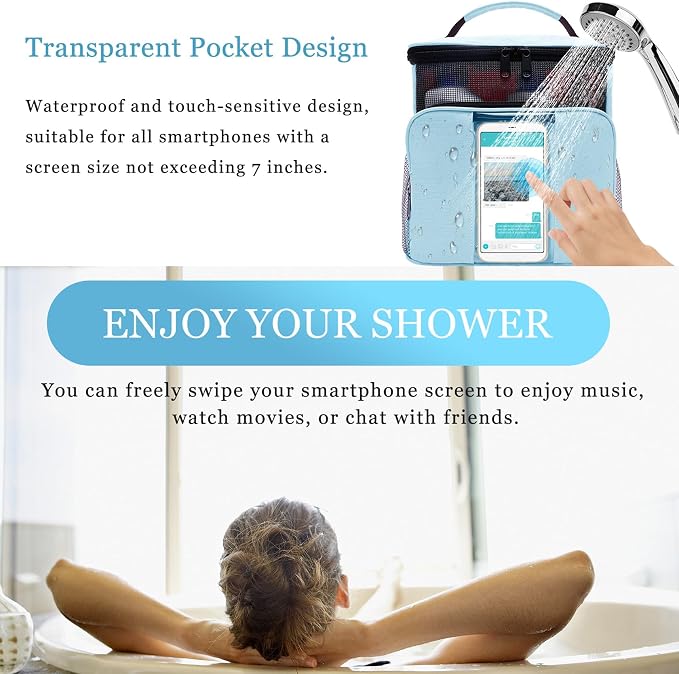 Dorm Room Essentials for College Students Girls Boys Guys, Shower Caddy | Travel Essentials Hanging Toiletry Bags for Traveling Women Men,Mesh Shower Caddies Portable for Camping,Gifts for Christmas