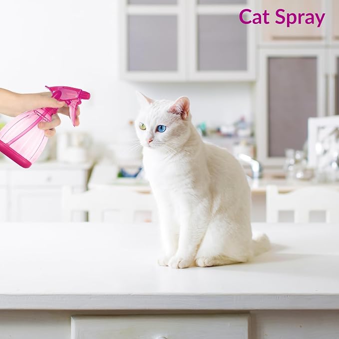 1-Piece 12oz Empty Spray Bottles for Cleaning, Spray Bottle for Hair, Plant Mister, BBQ Spritzer - Squirt Bottles for Liquids, Water Sprayer - Pink Squirt Bottle, Water Mister - BPA-Free