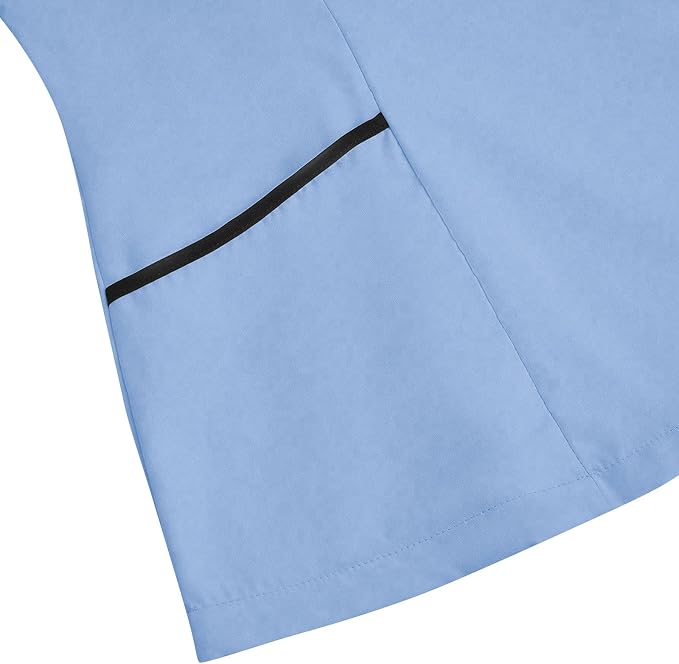 Housekeeping Uniforms - Women Lightweight Stretchy Scrubs for Cleaning Job, Breathable & Easy Care & Moisture-Wicking