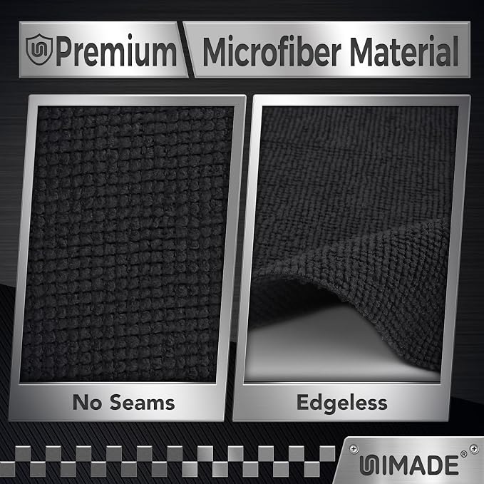 Microfiber Cleaning Cloth, 100 Pack Microfiber Towels for Cars | Commercial Grade Work Rags Bulk Detailing Cloth for Automotive Bar Mechanic Garage Housekeeping, 11.5"x 11.5", Grey