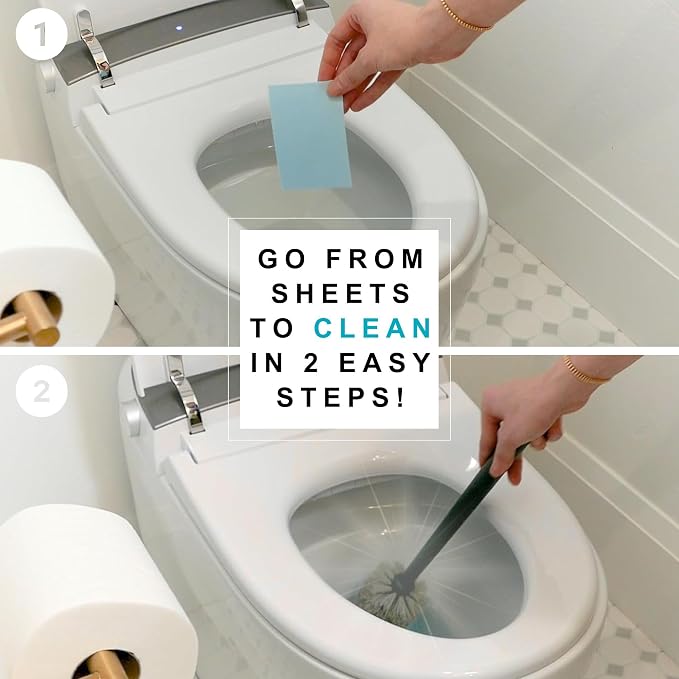 Sample Pack: Concentrated Dissolvable Cleaning Sheets | 1 Laundry, 1 Toilet Cleaner, 1 Floor Cleaner, & 1 Foaming Hand Soap Sheet, Compostable, and Sustainable Cleaning