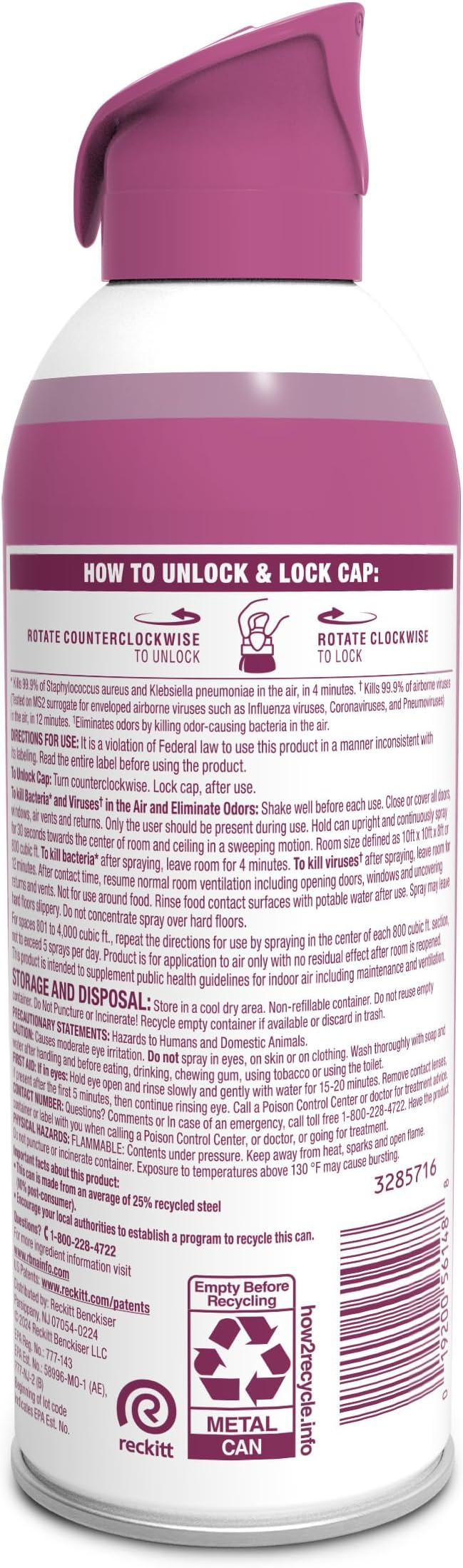 Lysol Air Sanitizer Spray, Air Freshener Alternative, Sunkissed Petals 3-Pk | Lysol Scented Air Sanitizing Room Spray, Bacterial Odor Eliminator, Home, Office, Classroom, Toilet, & Bathroom Spray, 10 oz