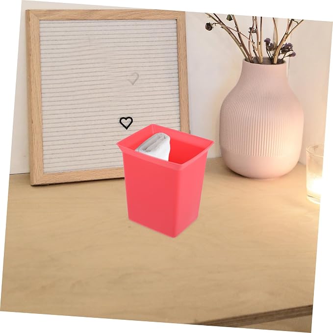 Zerodeko Plastic Shower Caddy Organizer Bin Stackable Storage Basket for Bathroom Supplies Cleaning Products Handy Tool Organizer for Hotel Staff Red