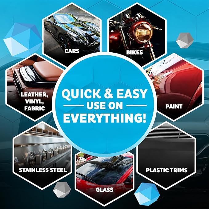 MAXL MAXLONE™ Car Spray with Triphene® All Purpose Waterless Detailer 3 Kit | Quick Spray & Wipe, Clean, Shine, Protect Paint, Glass, Wheels, and Trim Without Pre-Washing (3x20oz + 6 Micro Fiber Cloths)