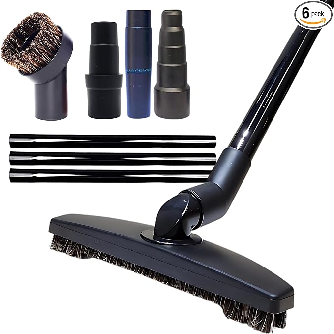 for Shark Navigator NV360 NV356E NV352 NV350 NV355 Vacuum: Hardwood Floor Brush Head, Horsehair Dust Brush Attachment plus Vacuum Extension Wands (for Shark Navigator NV360 NV356E NV352 NV350 NV355)