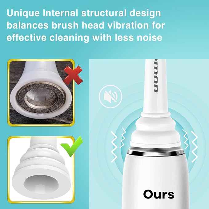 Replacement Toothbrush Heads for Philips Sonicare Replacement Heads,8PCS | Fit Sonimcare 2 Series Plaque Control, 3 Series Gum Health,DiamondClean,HealthyWhite and more Snap-On System