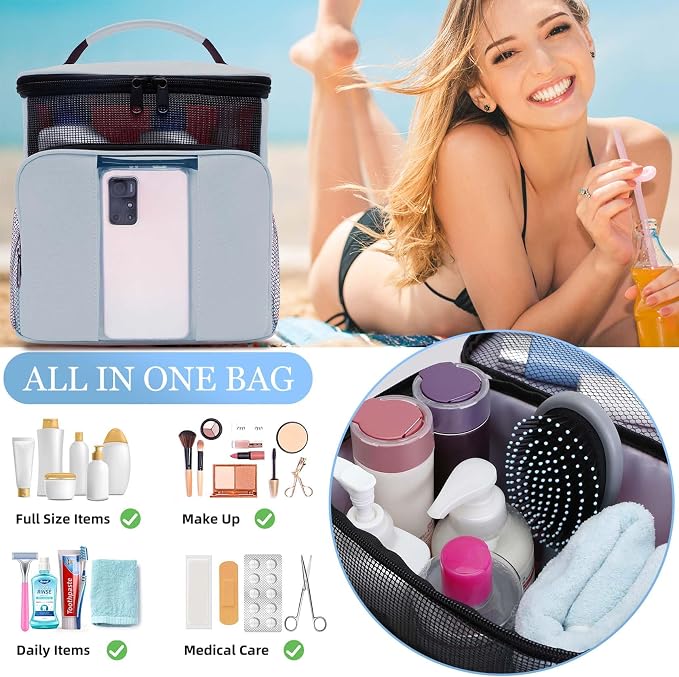 Dorm Room Essentials for College Students Girls Boys Guys, Shower Caddy | Travel Essentials Hanging Toiletry Bags for Traveling Women Men,Mesh Shower Caddies Portable for Camping,Gifts for Christmas