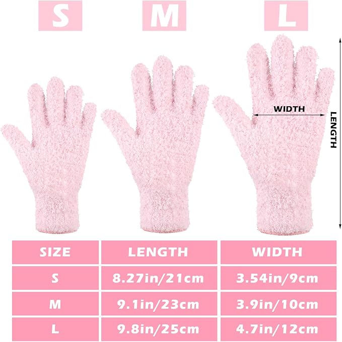 Patelai 3 Pairs Microfiber Dusting Gloves for Plants Leaf, Medium | Green Yellow, Blue, Pink,Plant Cleaning Gloves, Reusable Washable Gloves,House Furniture Blinds Dusting