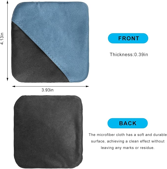 Ohleats Car Screen Cleaner, Microfiber Cleaning Pad | Lint-Free & Scratch-Safe, Glove-Style Wear, Wet/Dry Dual-Use, Foldable Portable, For Car/Phone/Tablet/Laptop/TV